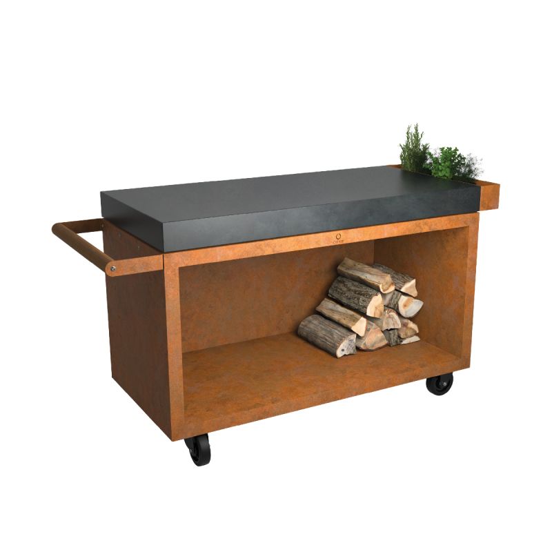 Ofyr Mise En Place Bord Corten 135 Pro Ceramic Dark Grey