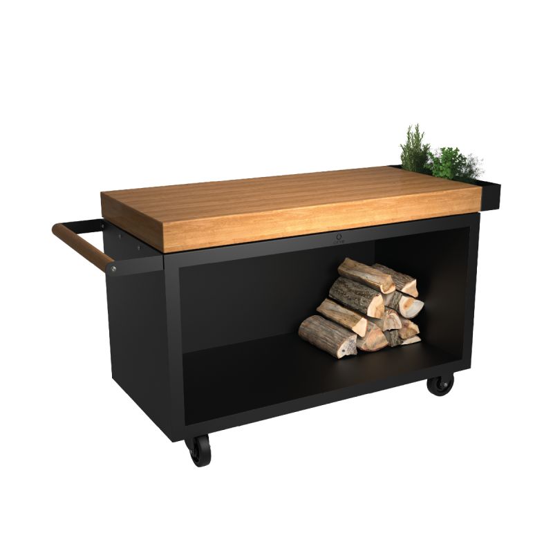 Ofyr Mise En Place Bord Sort 135 Pro Teak Wood
