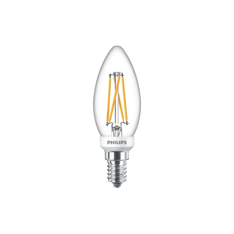 Philips Ledclassic Filament 25w Kerte E14 Varm Hvid Klar Dæmpbar Stk 8718699645908