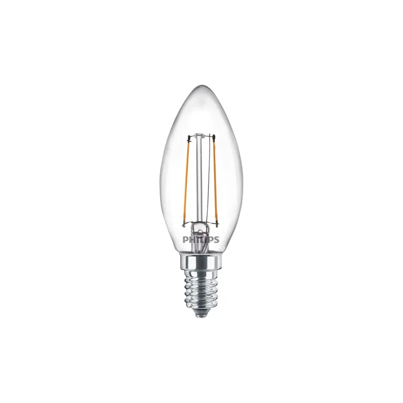 Philips Ledclassic Kerte Filament 25w E14 Varm Hvid Klar Ikke Dæmpbar -stk 8718699665388