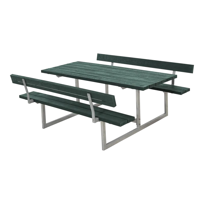 Plus Basic Bord Bænkesæt Ryglæn 177 Cm Retex Grøn 185812-31