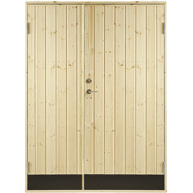 Plus Dobbelt Udhusdør Panel Inkl Karm Hu 127 197 Cm 39359-