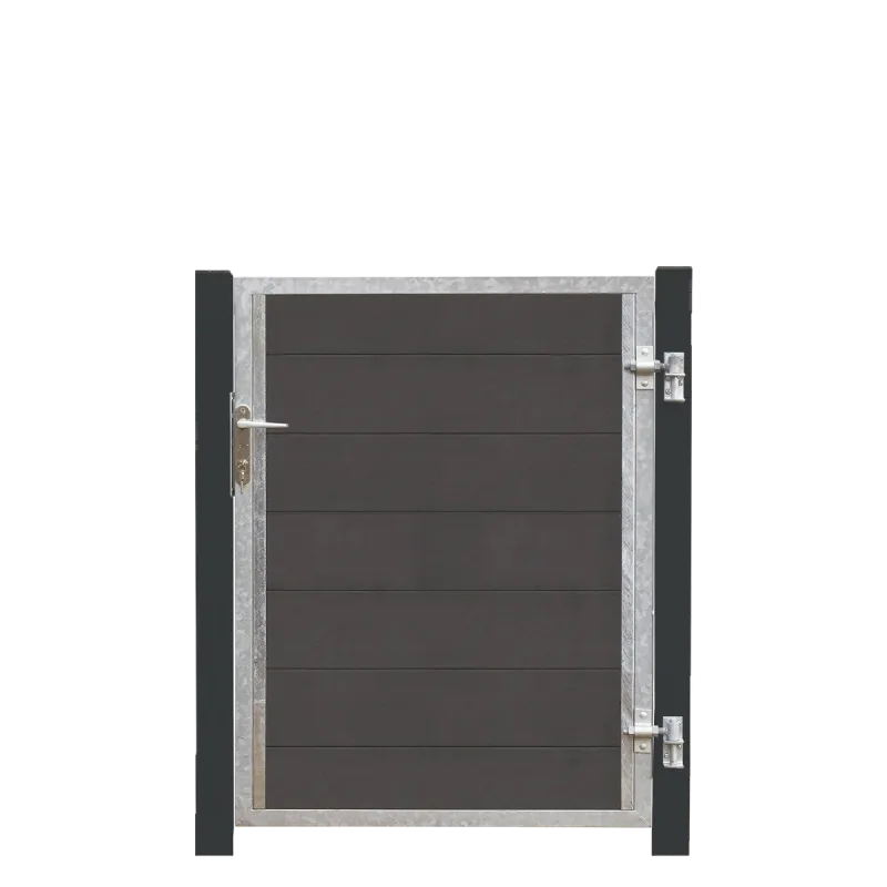 Plus Futura Kompositlåge Hi 99ã 127 Cm 16 Cm Gråsorte Stålstolper 17560-21