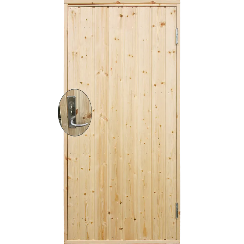 Plus Udhusdør Std Panel Inkl Karm Montagesæt Hu 88 197 Cm 393510-