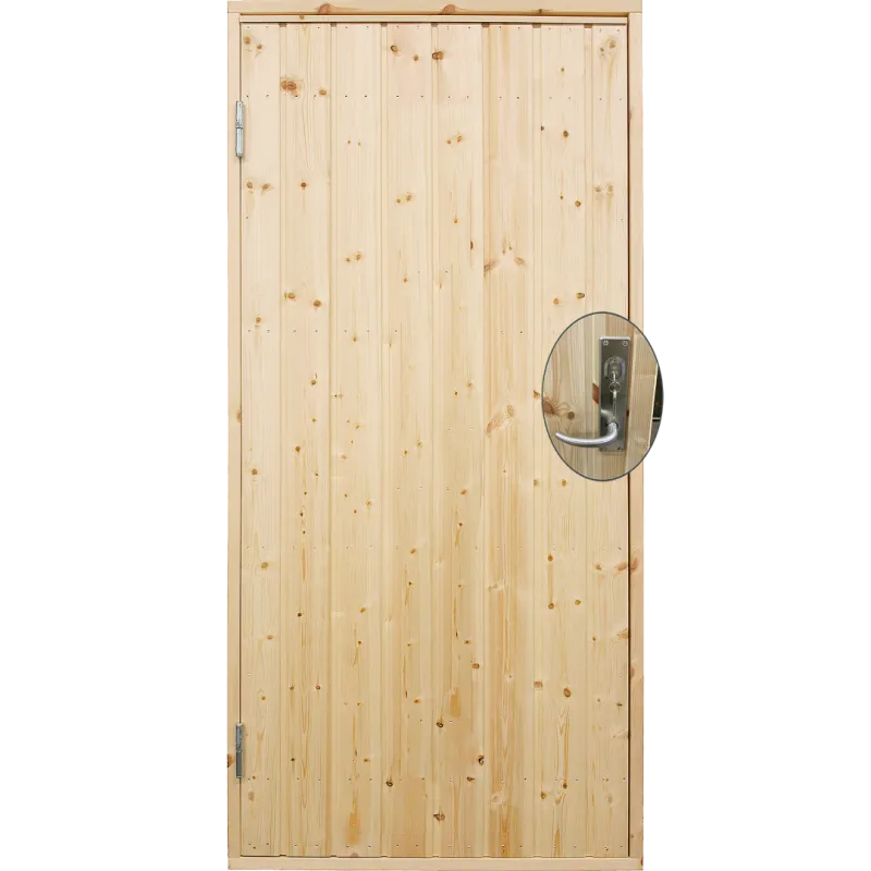 Plus Udhusdør Std Panel Inkl Karm Montagesæt Vu 88 197 Cm 393500-