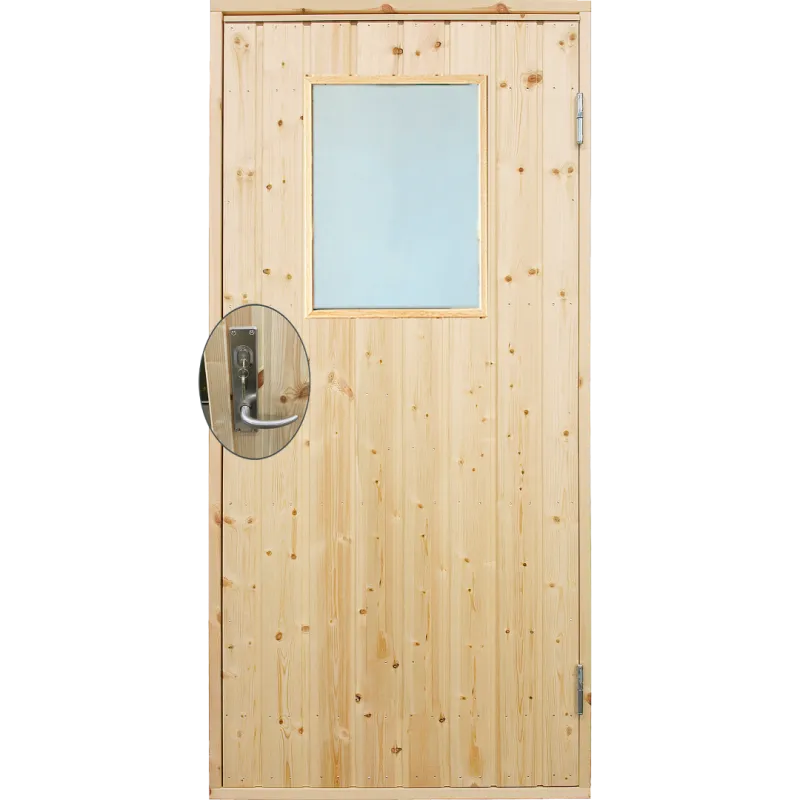 Plus Udhusdør Std Panel Vindue Inkl Karm Montagesæt Hu 88 197 Cm 393530-