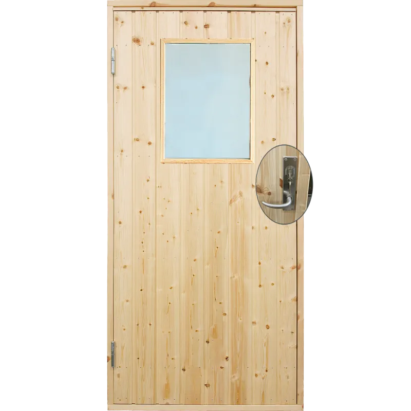 Plus Udhusdør Std Panel Vindue Inkl Karm Montagesæt Vu 88 197 Cm 393520-