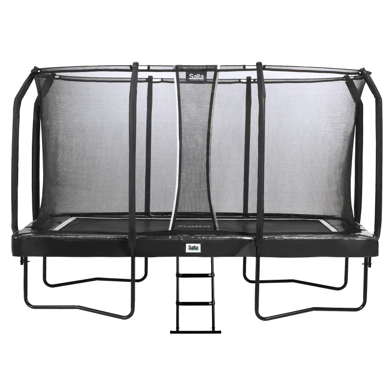 Salta Trampolin First Class Rektangulær 427x244 Cm Sort Inkl Stige Sikkerhedsnet 805-826