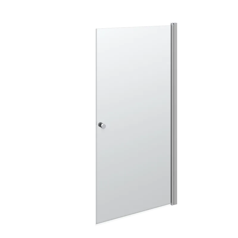 Scanbad Match Svingdør :200x97-99 Cm Satin Klar Satin