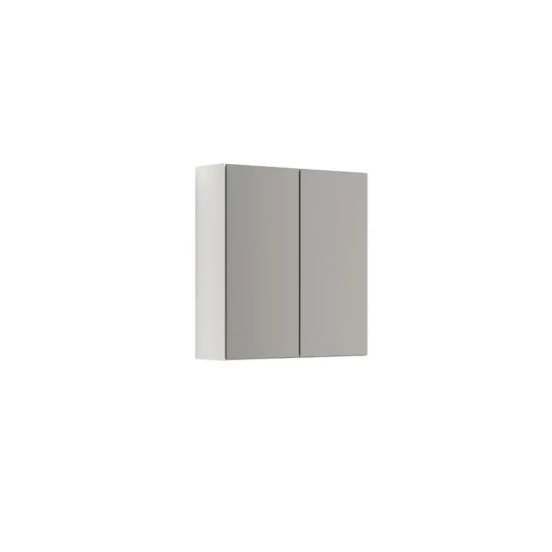 Scanbad Multo Spejlskab Select Lamper Låger 64x60 Cm Hvid Mat