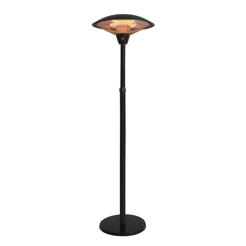 Terrassevarmer Gulvmodel 900 1200 2100 Teleskop Ha Sort