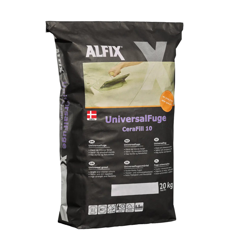 Alfix Cerafill 10  Colour Universalfuge Stålgrå 20kg