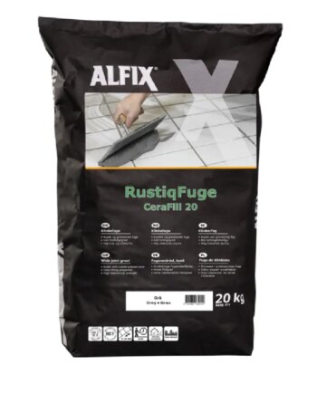 Alfix Rustiqfuge Cerafill 20 Klinkefuge Lysgrå 20kg