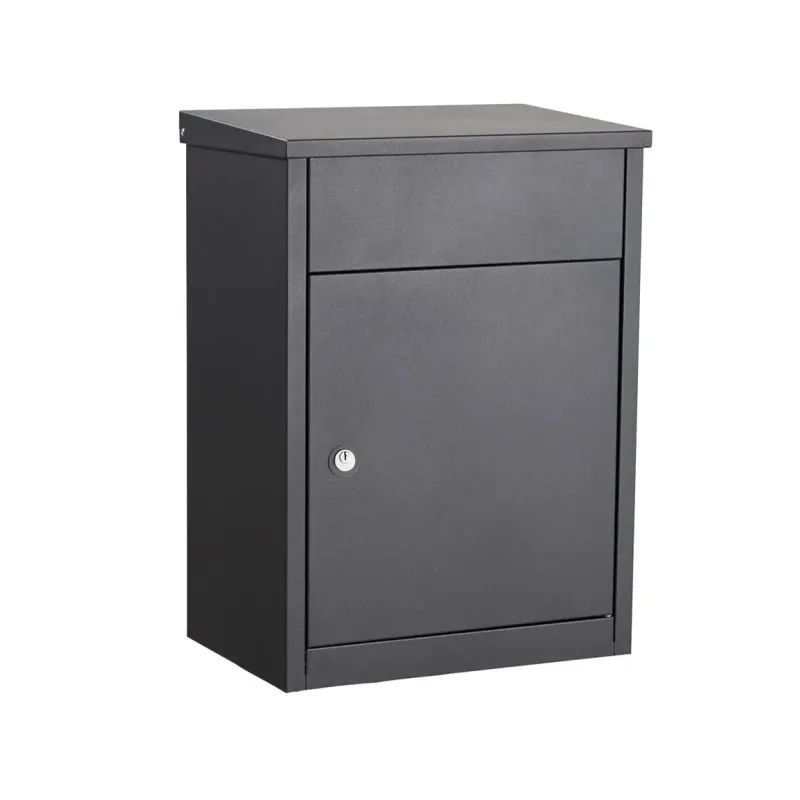 Allux 500 Antracit    Cylinderlås Postkasse F54517