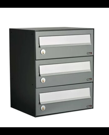 Allux Lc4 Uden Lås   Modul Antracit    Grå Klap Systempostkasse F47760-3an