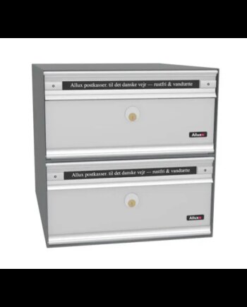 Allux Pc1 Uden Lås   Modul Alu  Grå    Alulåge Systempostkasse F47805-