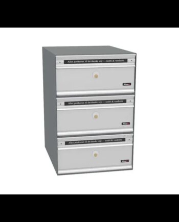 Allux Pc1 Uden Lås   Modul Alu  Grå    Alulåge Systempostkasse F47805-