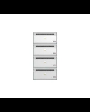 Allux Pc1 Uden Lås   Modul Alu  Grå    Alulåge Systempostkasse F47805-