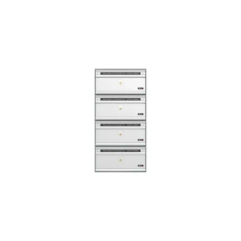 Allux Pc1 Uden Lås   Modul Alu  Grå    Alulåge Systempostkasse F47805-