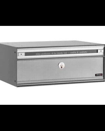 Allux Pc2 Uden Lås   Modul Alu  Grå    Stållåge Systempostkasse F47855-5g