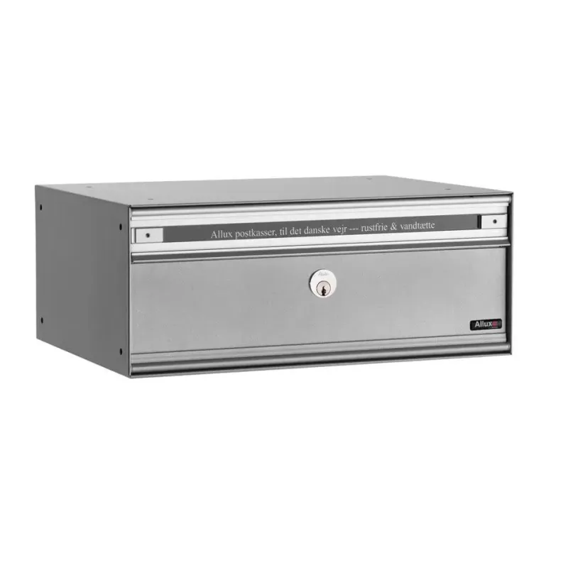 Allux Pc2 Uden Lås   Modul Alu  Grå    Stållåge Systempostkasse F47855-1g