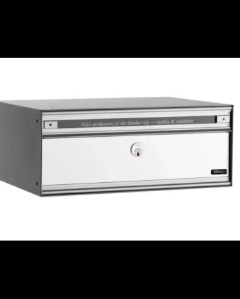 Allux Pc2 Uden Lås   Modul Alu  Grå Systempostkasse F47855-