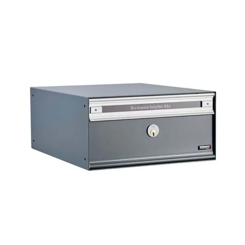 Allux Pc1 Uden Lås   Modul Antracit    Stållåge Systempostkasse F47805-7an