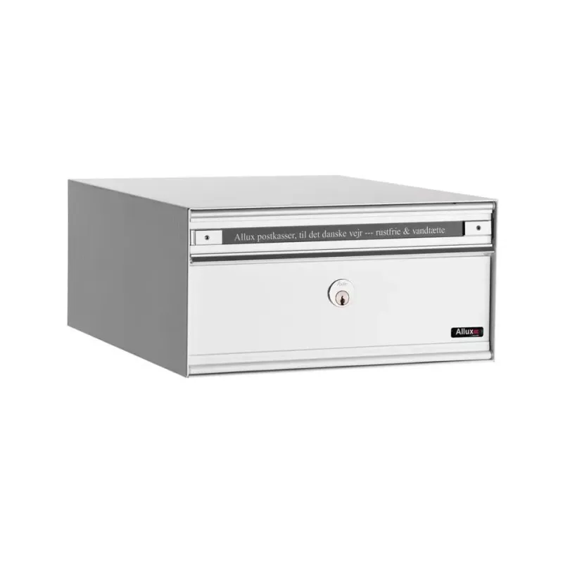 Allux Pc1 Uden Lås   Modul Hvid    Stållåge Systempostkasse F47805-3h