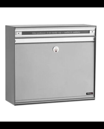 Allux Sc135 Uden Lås    Stållåge Alu  Grå  Ral 9006 Systempostkasse F47119