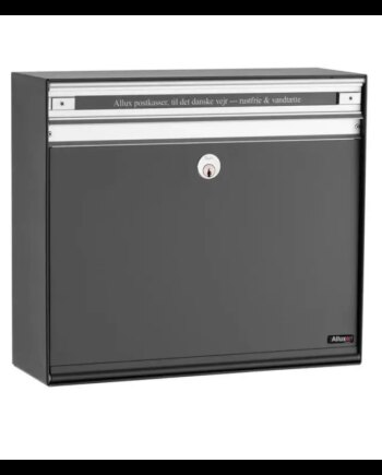 Allux Sc135 Uden Lås    Stållåge Antracit Ral 7012s Systempostkasse F47085