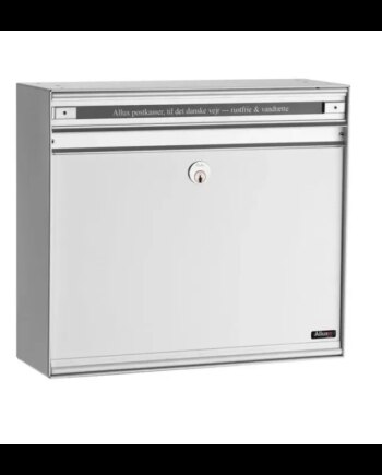 Allux Sc135 Uden Lås    Stållåge Hvid Ral 9016 Systempostkasse F47109