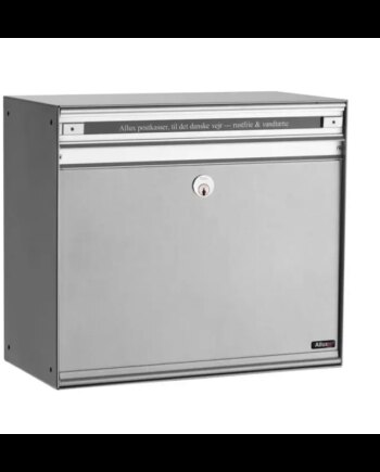 Allux Sc200 Uden Lås Stål Låge Alu  Grå Ral 9006 Systempostkasse F47365