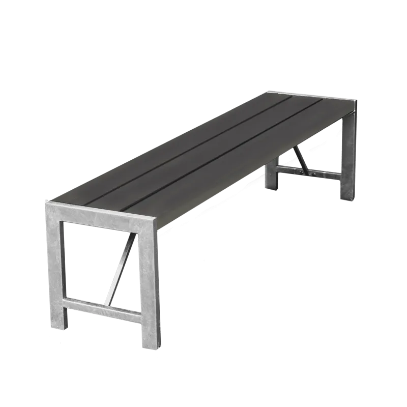 Bænk -model 180 Cm Nonwood Antracit Og Galv Stel Hortus