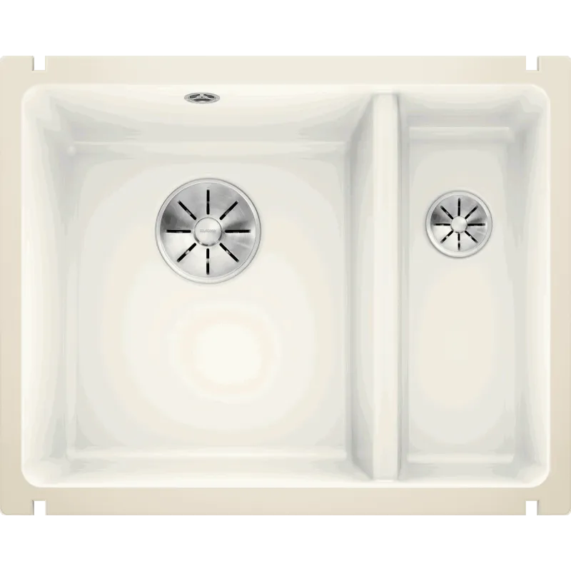 Blanco Subline 350 150- Kp Krystal Uxi Køkkenvask Keramisk Porcelæn Krystalhvid 567 456 Cm