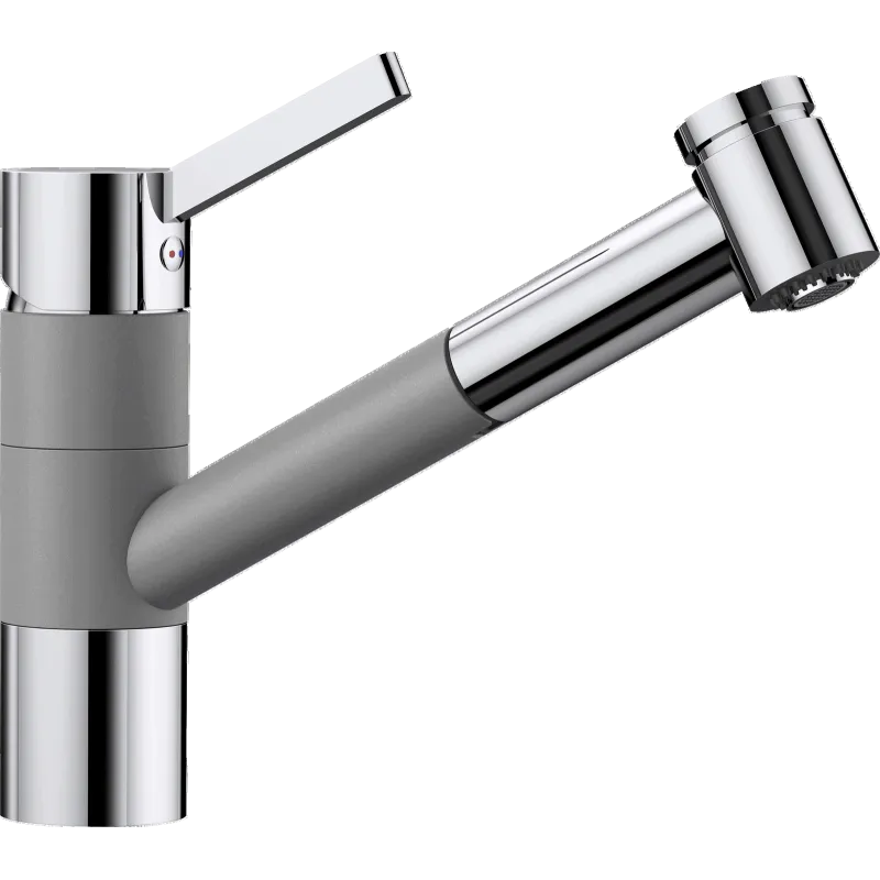 Blanco Tivo- Køkkenarmatur Silgranit -look Aluminium Med Udtræksbruser