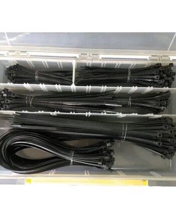 Blue Electric Kabelbinder Sæt 450 Stk    Plastbox Sort 1940897