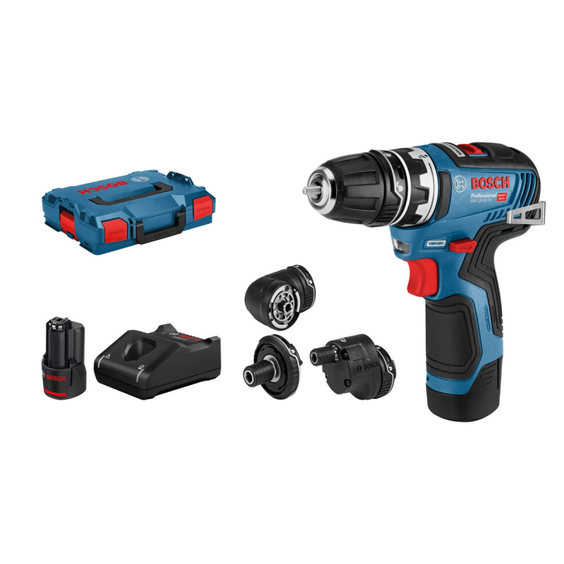 Bosch Akkuskruemaskine Gsr 12v-35 Fc 5xgfa 2x3ah -boxx 06019h3008