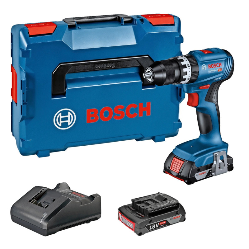 Bosch Akkuslagboremaskine Gsb 18v-45 2x2ah -boxx 06019k3303
