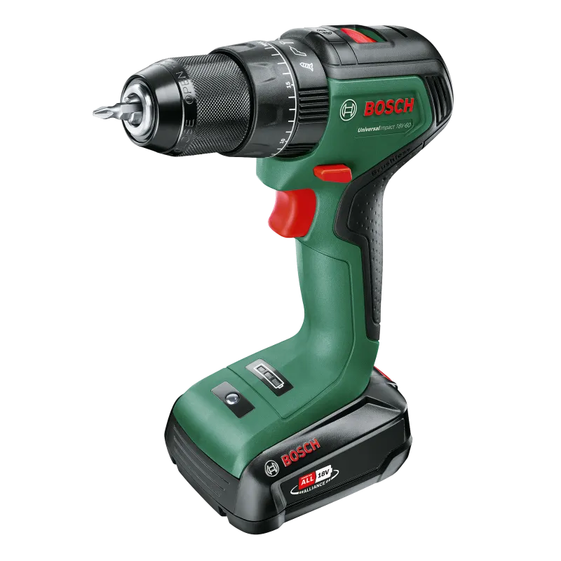 Bosch Akkuslagboremaskine Univ 18v-60 2x2 0ah 06039d7102