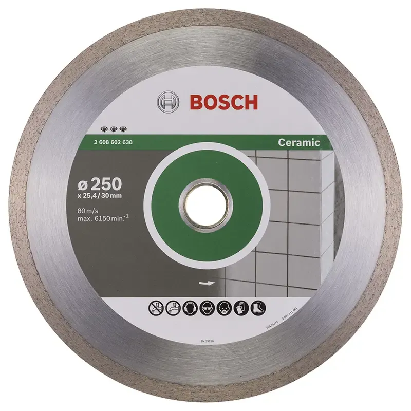 Bosch Diamantskive 250x30 25 4mm Best Ceramic 2608602638