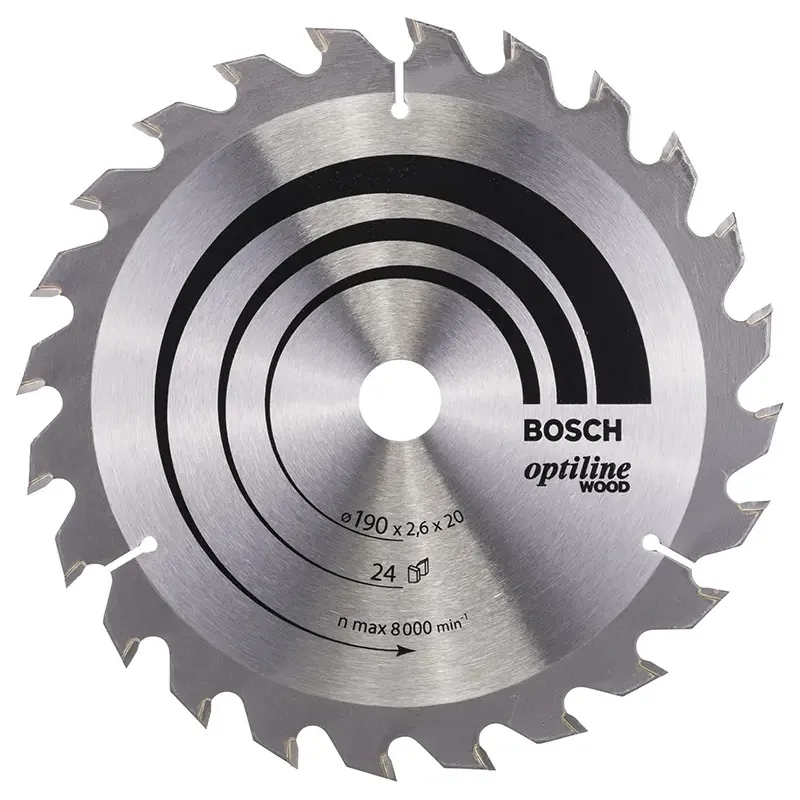 Bosch Rundsavsklinge Optiline 190x2 6x20mm 24t 2608640612