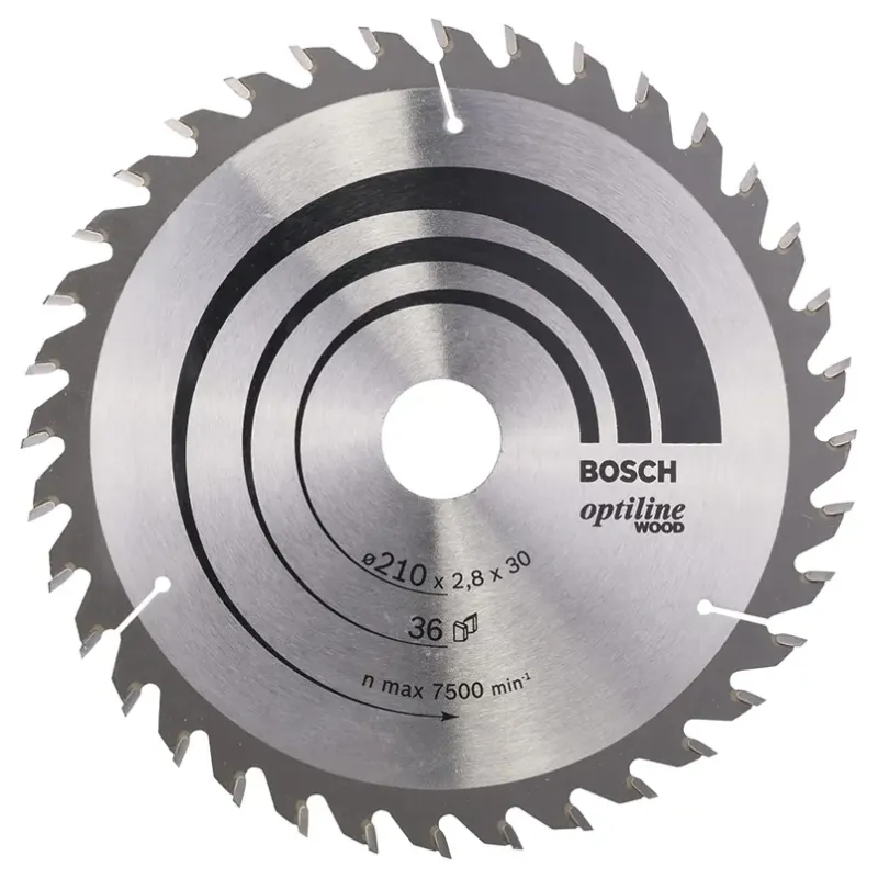 Bosch Rundsavsklinge Optiline 210x2 8x30 Mm 36 Tdr 2608640622