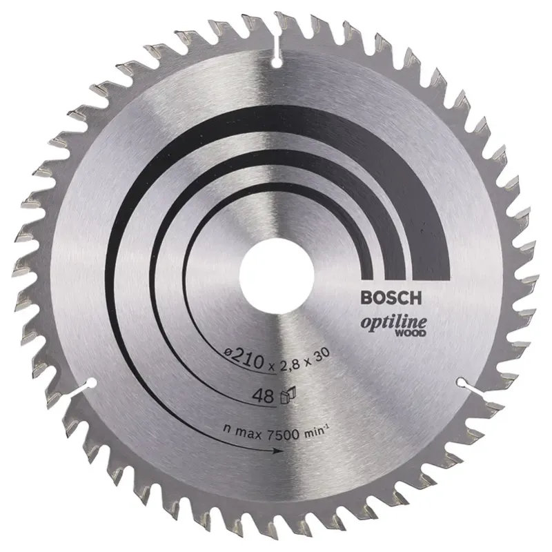 Bosch Rundsavsklinge Optiline 210x2 8x30 Mm 48 Tdr 2608640623