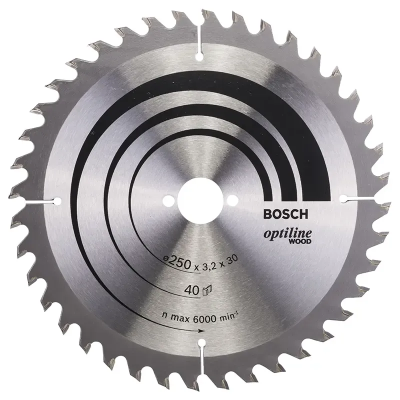 Bosch Rundsavsklinge Optiline 250x3 2x30 Mm 40 Tdr 2608640728