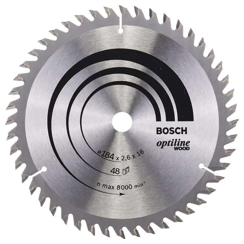 Bosch Rundsavsklinge Optiline ø184x2 6x16mm 48t 2608641181