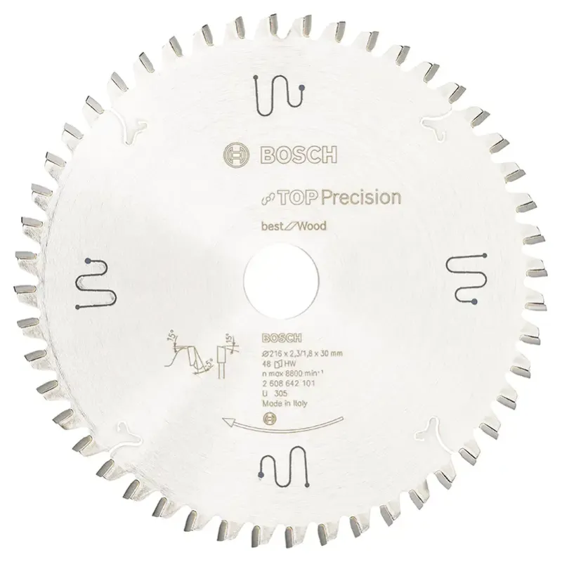 Bosch Rundsavsklinge Top Prec 216x2 3x30mm 48t 2608642101