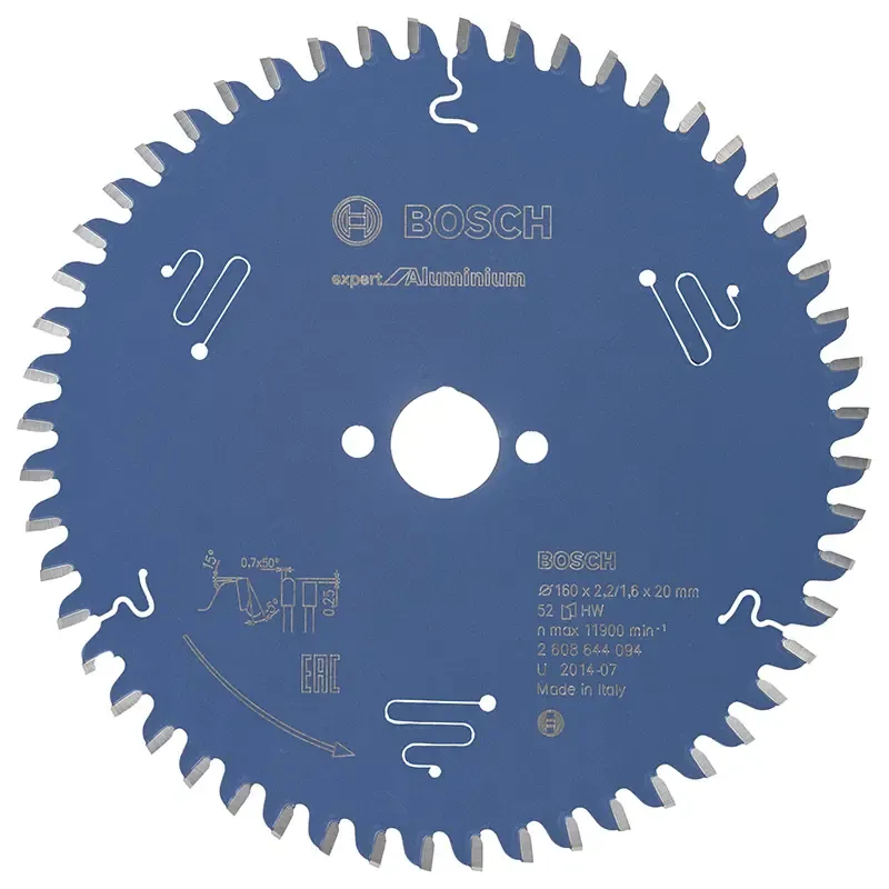 Bosch Rundsavsklinge 160x20x2 2mm 52t Exp Alu 2608644094