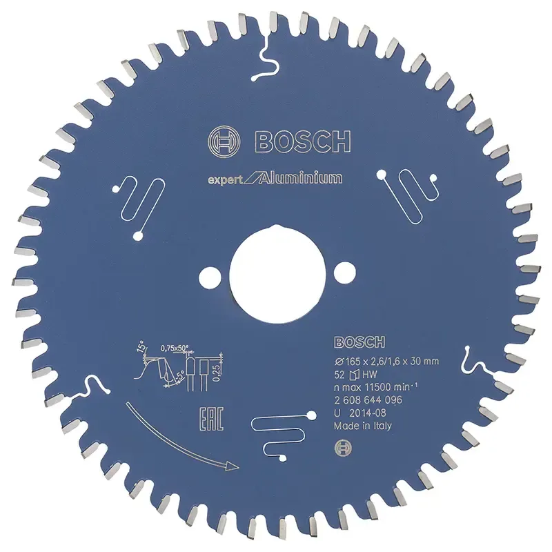 Bosch Rundsavsklinge 165x30x2 6mm 52t Exp Alu 2608644096