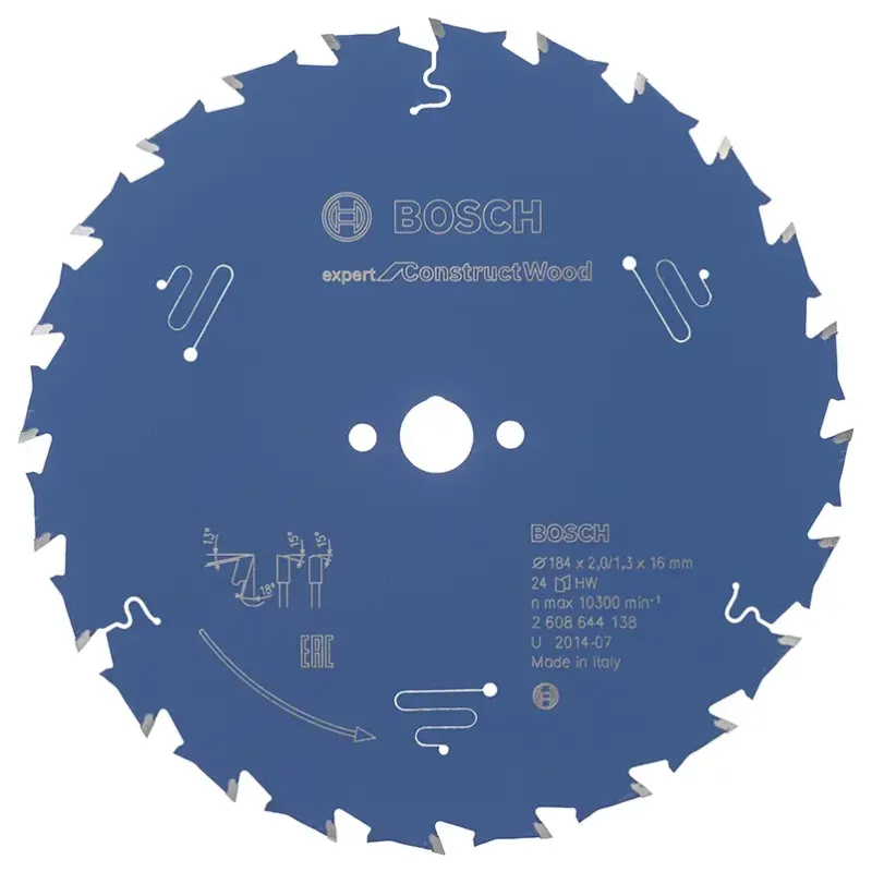 Bosch Rundsavsklinge 184x16x2mm 24t Exp Constructwo 2608644138