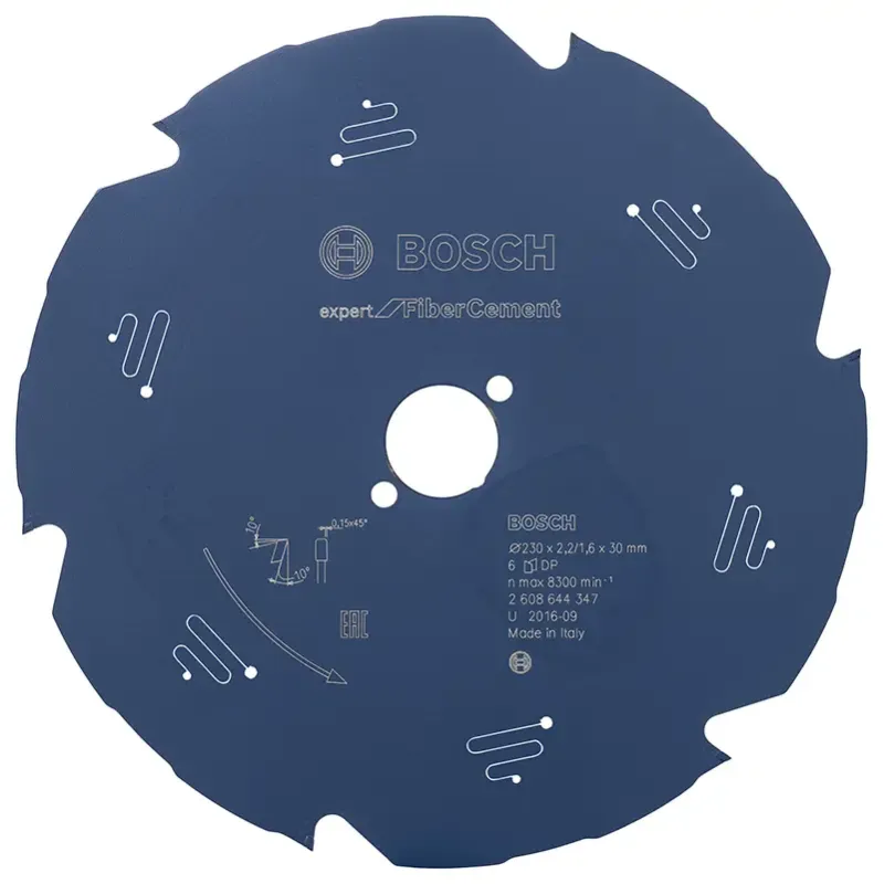 Bosch Rundsavsklinge 230x30x2 2mm 6t Exp Fiber Ceme 2608644347